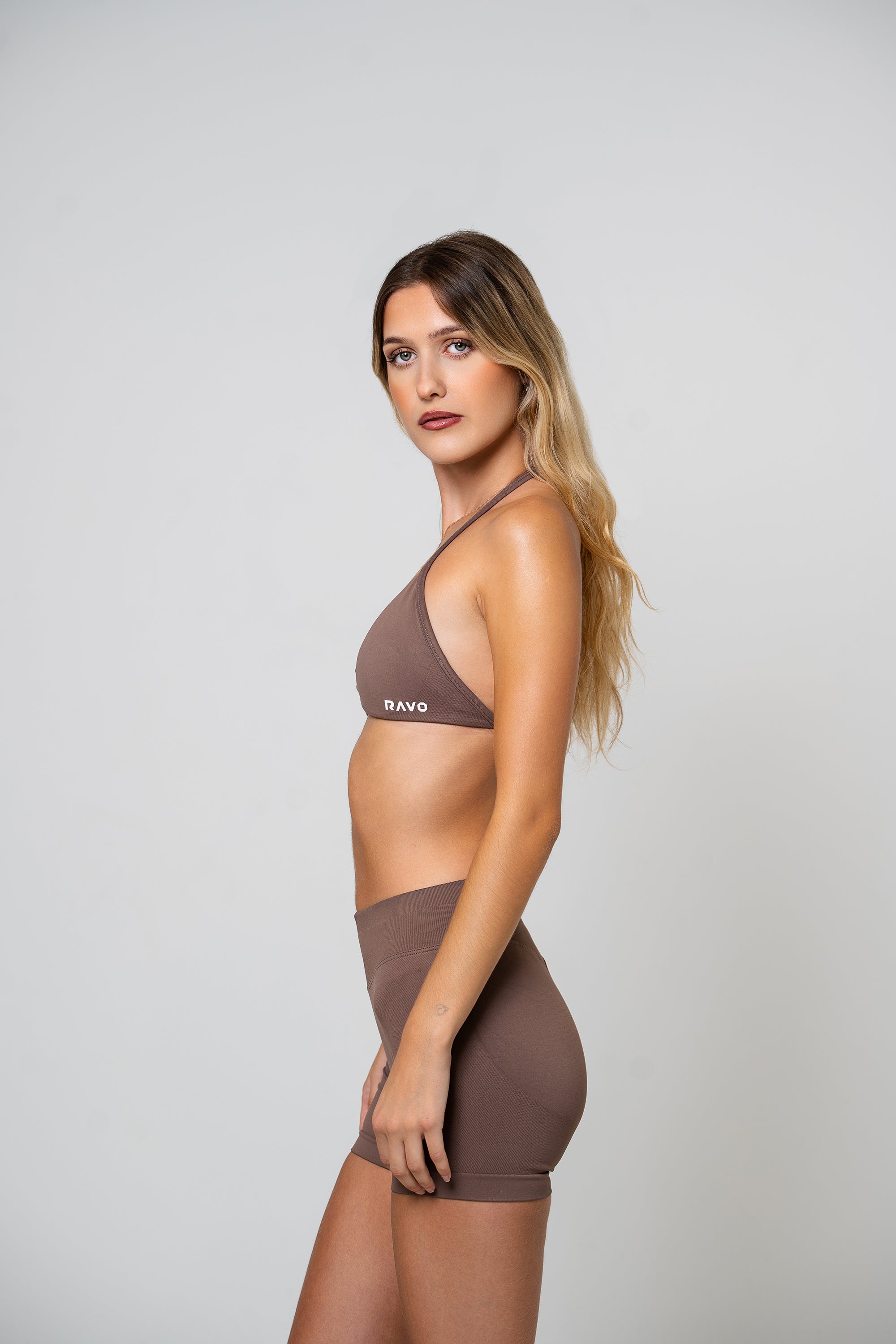 LockedIn™ Curvy Shorts Set - Coffee