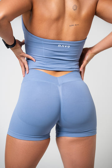 LockedIn™ V-Waist Shorts Set – Graphite Grey