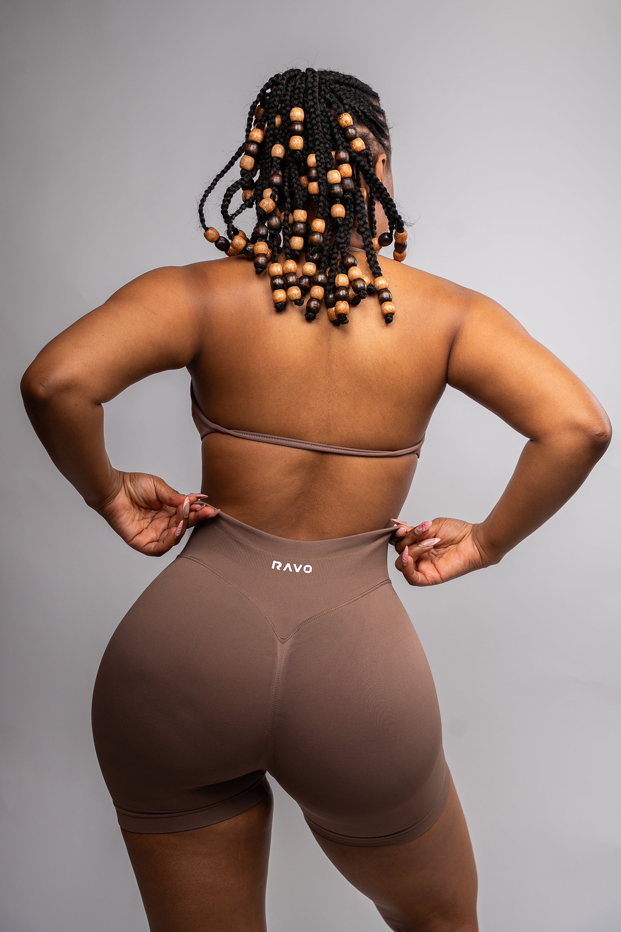 LockedIn™ Curvy Shorts – Coffee