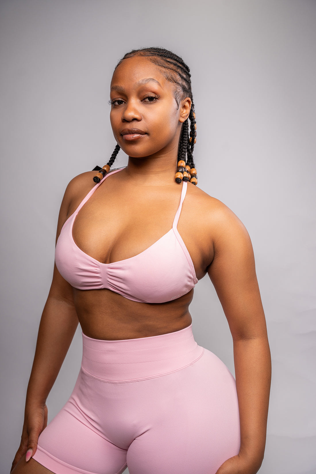 LockedIn™ Curvy Shorts Set – Pink
