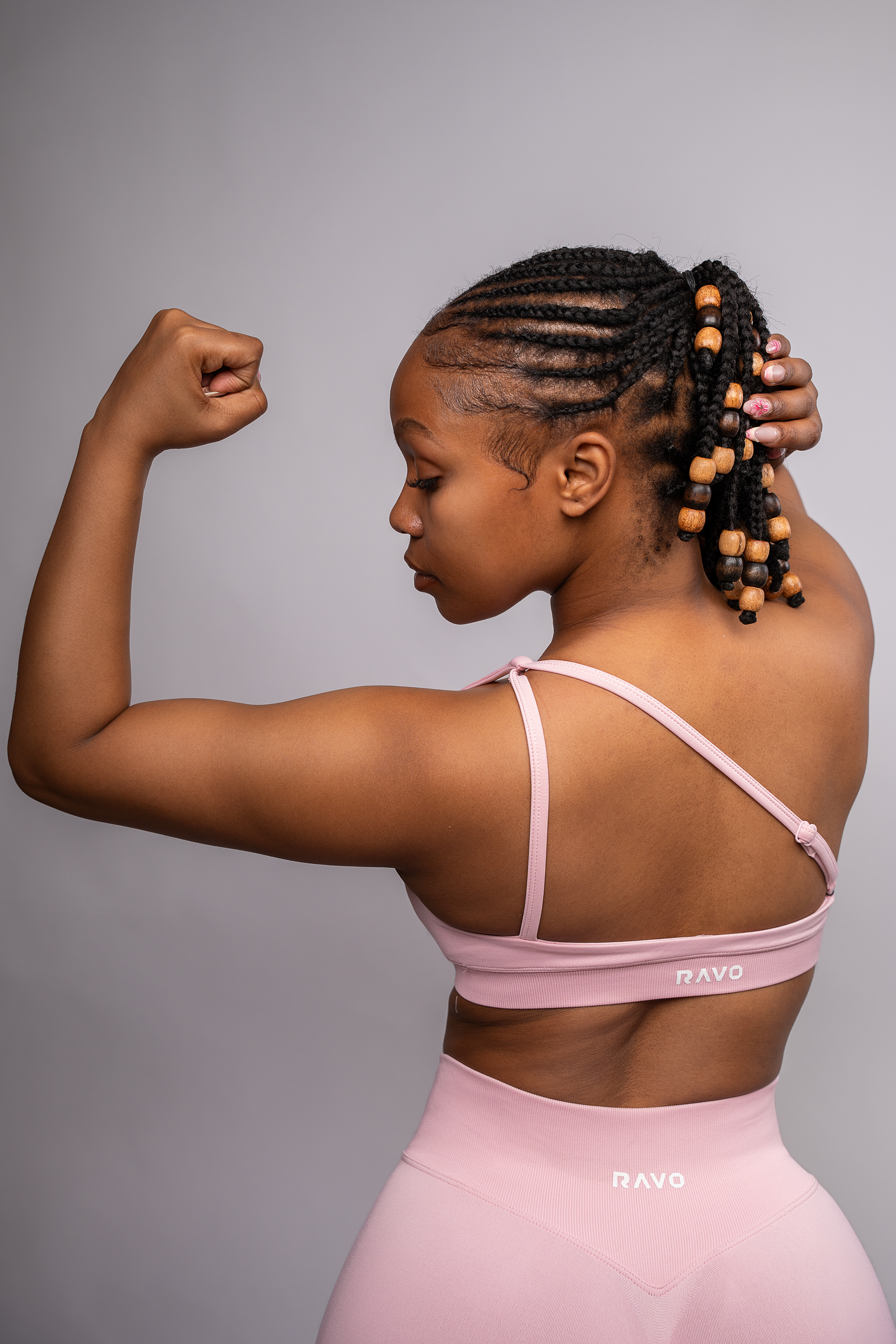 LockedIn™ One Shoulder Bra- Pink