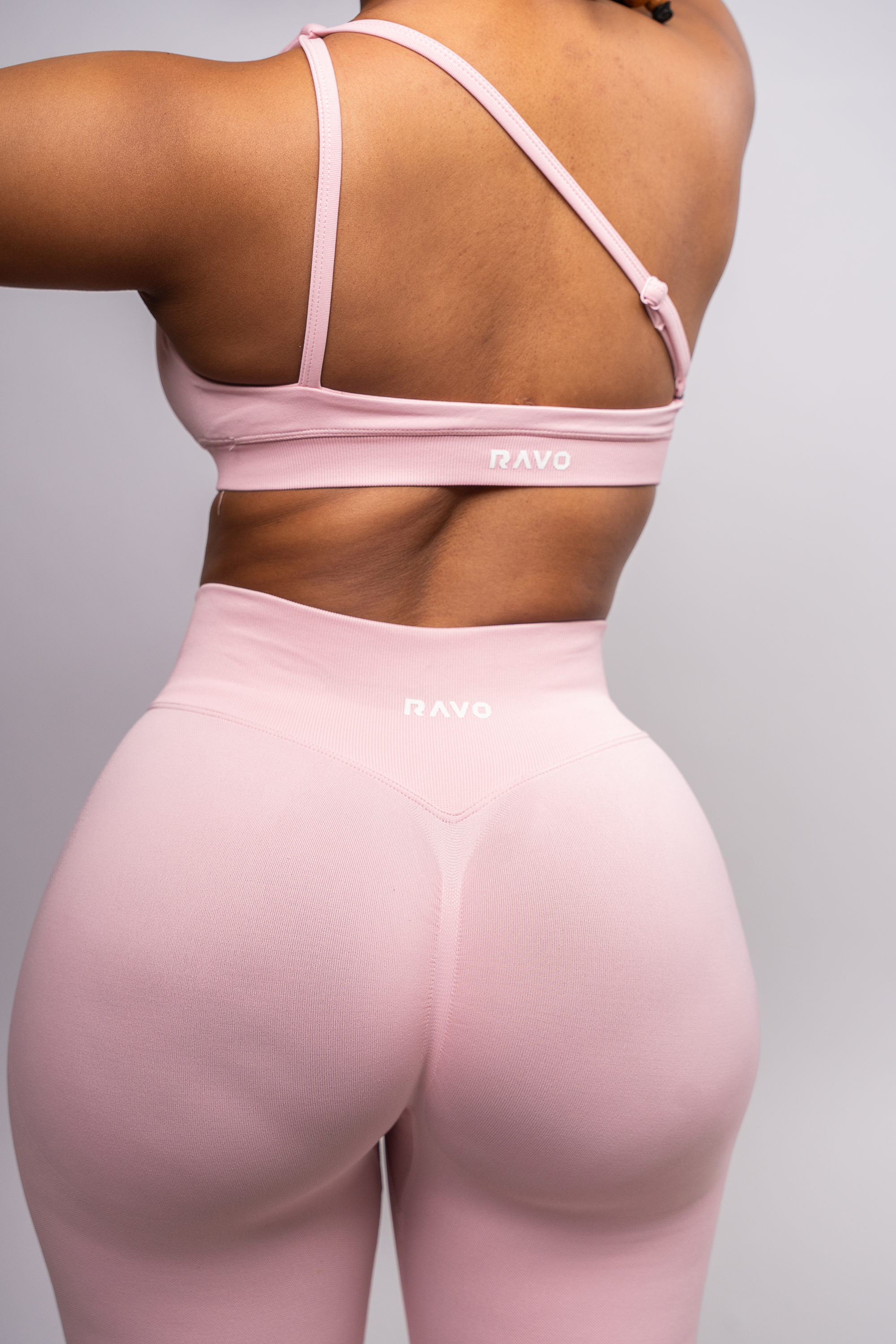 LockedIn™ One Shoulder Bra- Pink