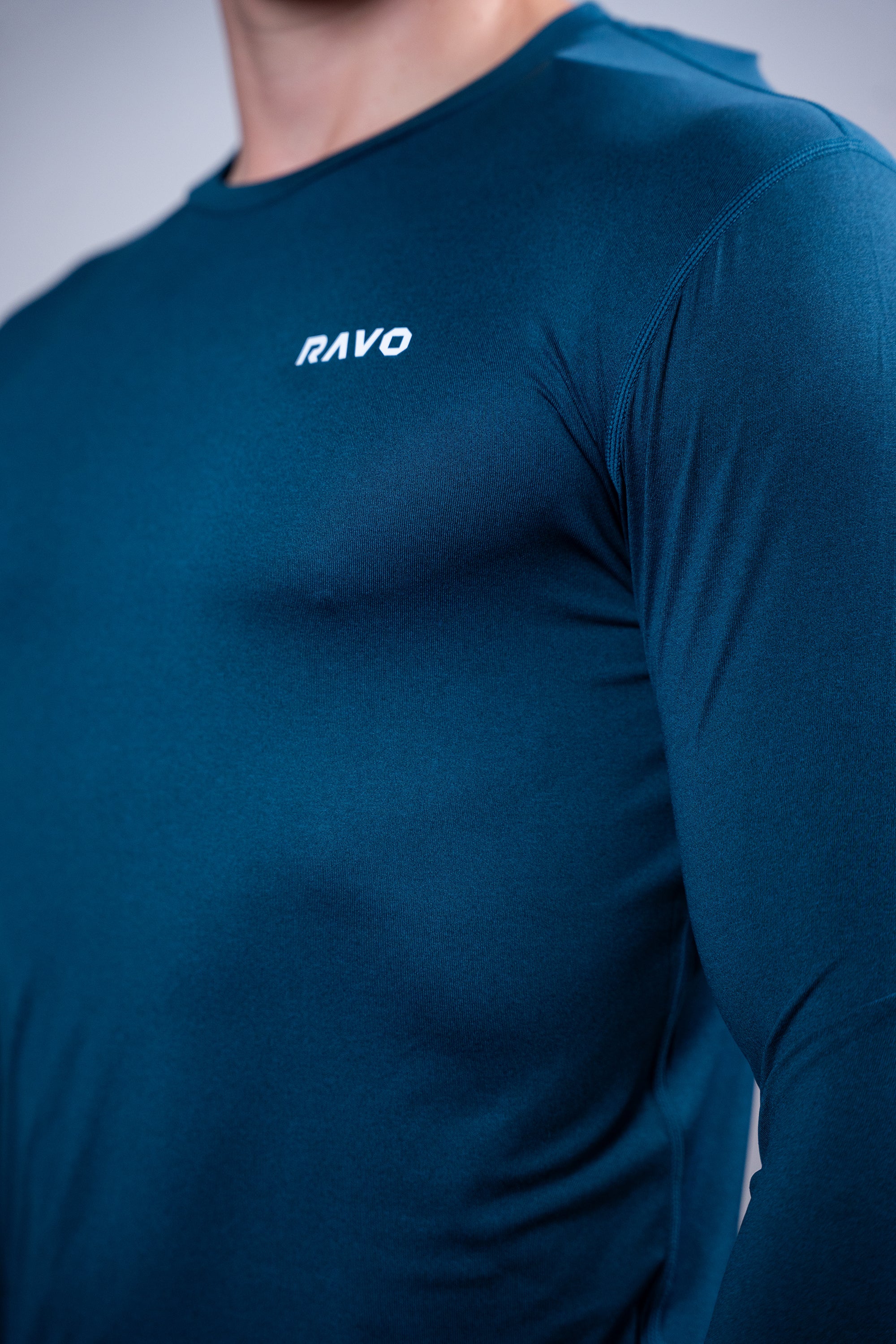 LockedIn™ Tight-Fit Long Sleeve Tee - Blue