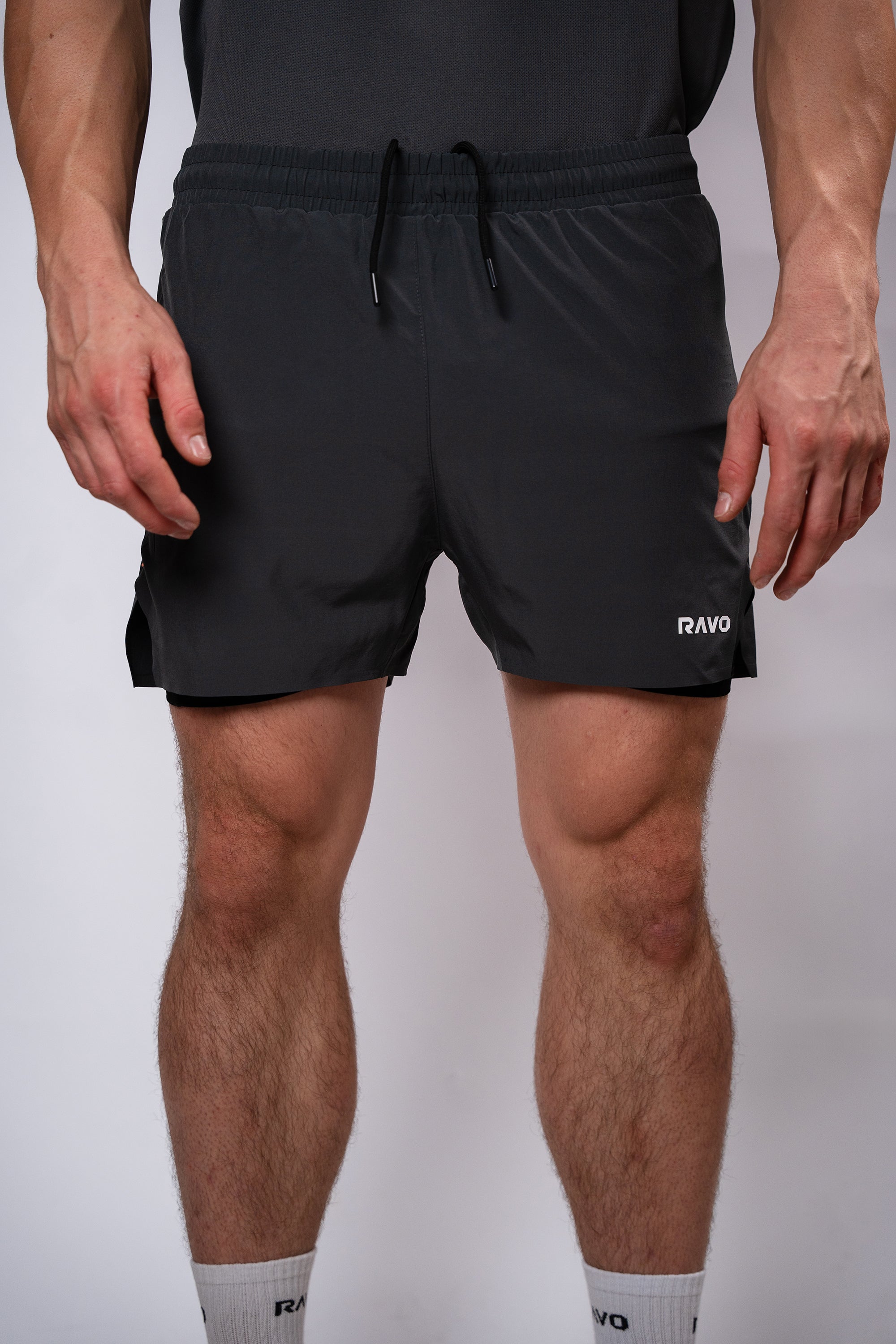 LockedIn™ 2-in-1 4” Shorts - Grey