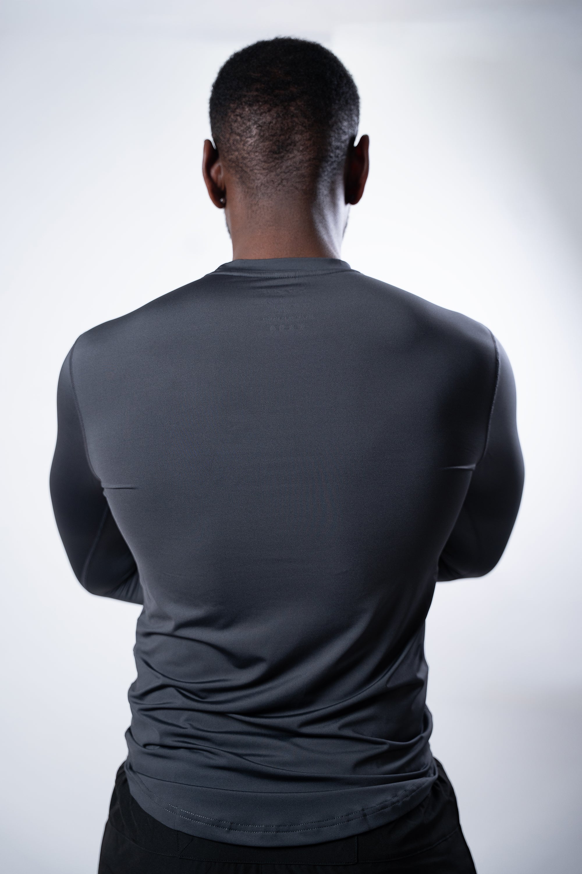 LockedIn™ Tight-Fit Long Sleeve Tee - Grey